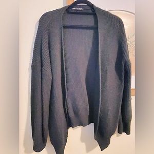 EUC-SHEIN-Black-Size L-Cardigan sweater.